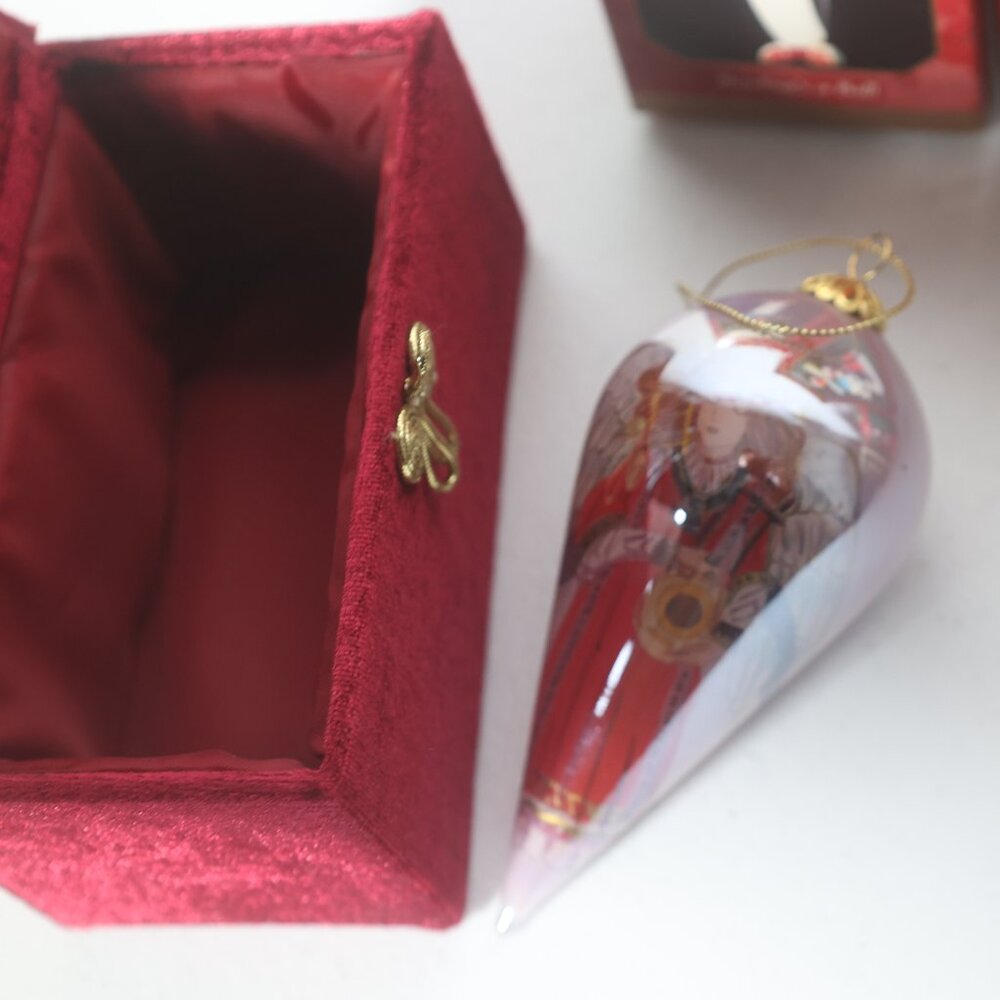 Lot 5 Christmas Ornaments Mooy Cow Pier 1 Li Bien 2003 Angel Hallmark Kitten - Picture 6 of 6